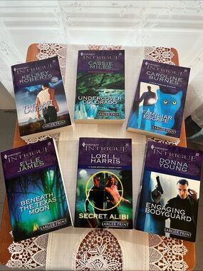 Lot of 6 Harlequin Intrigue Romantic Suspense Books